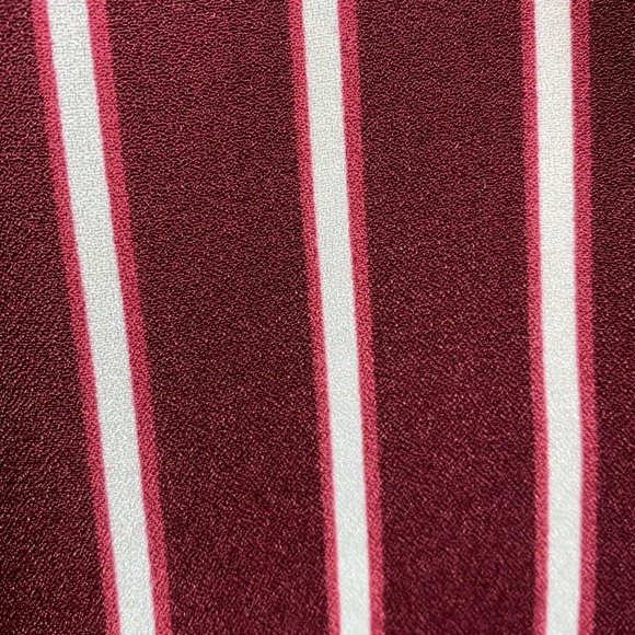 Reformation Graphite Blazer Dress in Kismet Maroon Striped - Size 2 - Picture 5 of 11